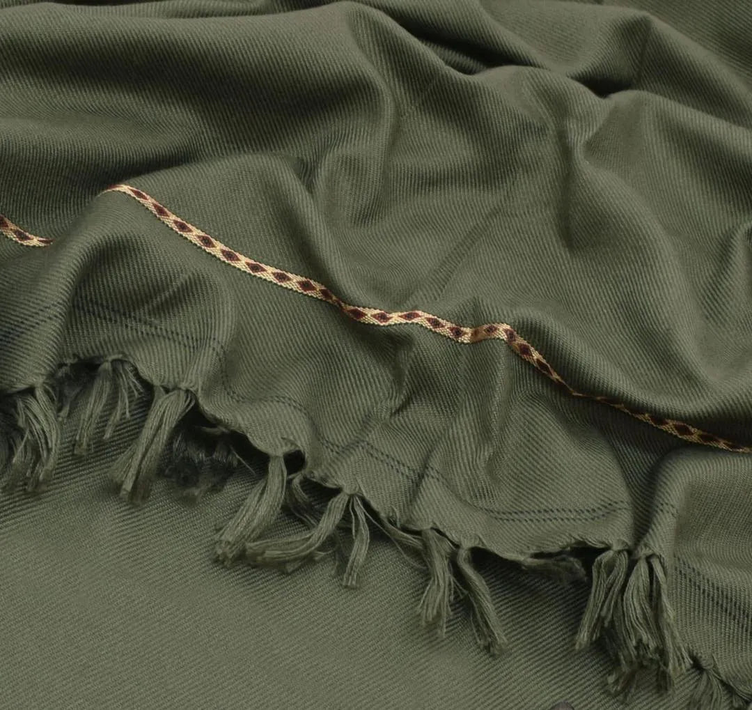 1 Pc Men's Wool Plain Shawl