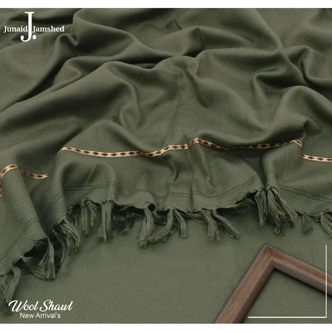 1 Pc Men's Wool Plain Shawl